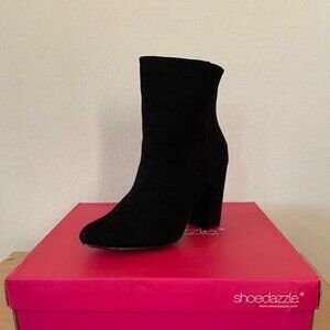 GiGi Block Heel Booties, Black - size 9M (Fits someone who is a size 8)
